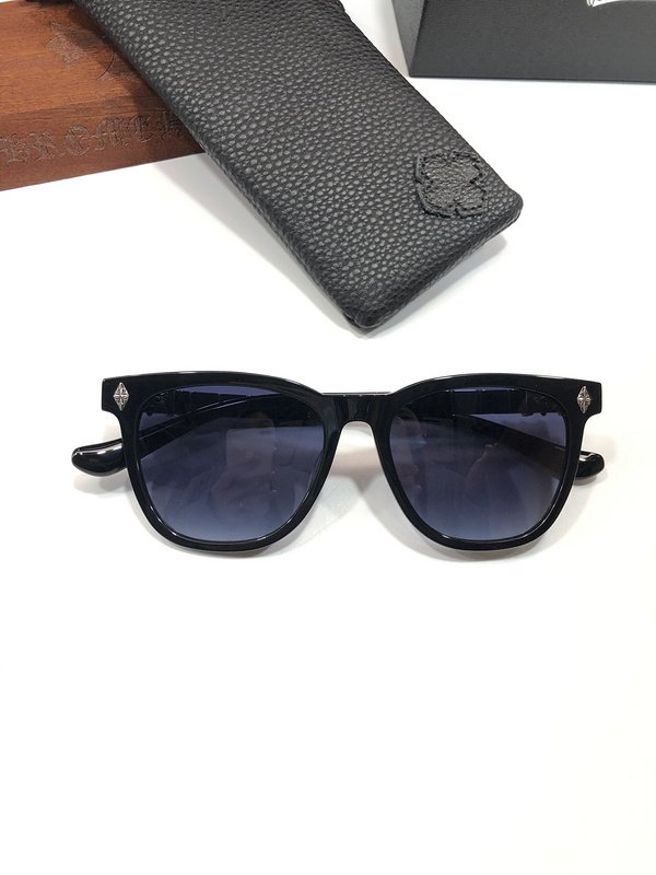 Солнцезащитные очки Chrome Hearts Temples Decorated By Patterns Inside Rectangle "Black/Blue" фото № 2