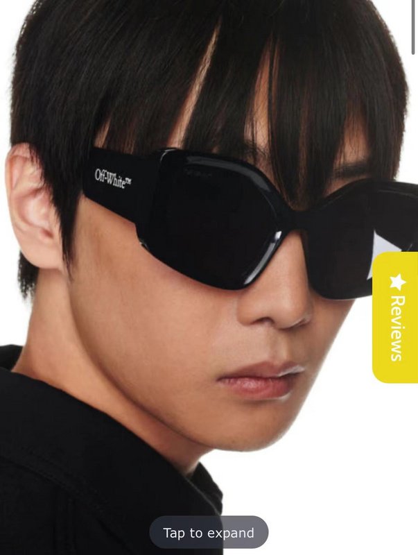 Солнцезащитные очки Off White Colorful Frames And Wide Temples With Logo Name "Black" фото № 7