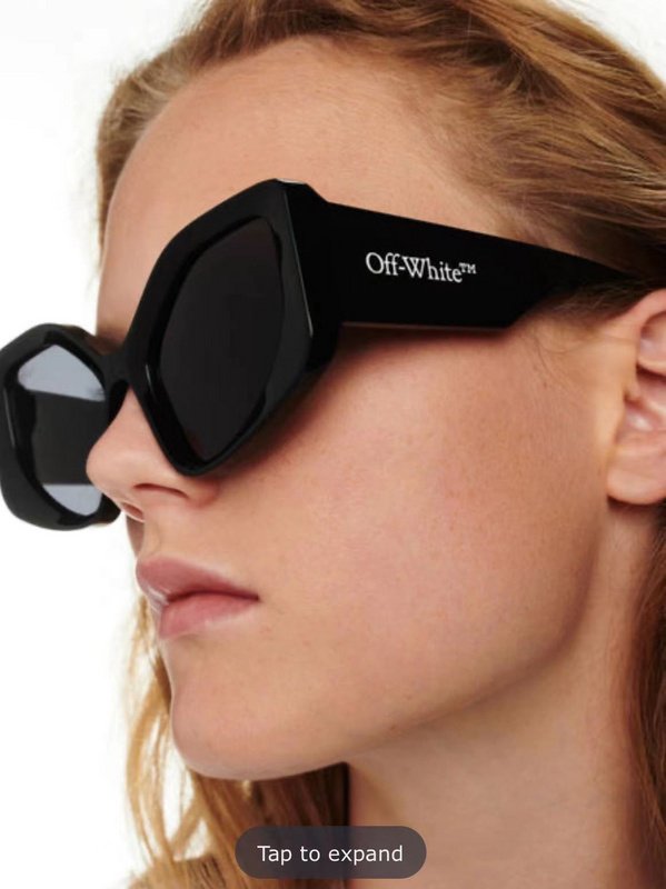 Солнцезащитные очки Off White Colorful Frames And Wide Temples With Logo Name "Black" фото № 6