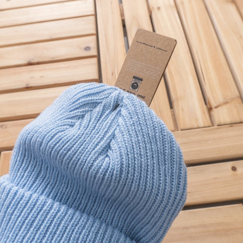 Шапка Patagonia With Lapel And Small Logo "Blue" фото № 3