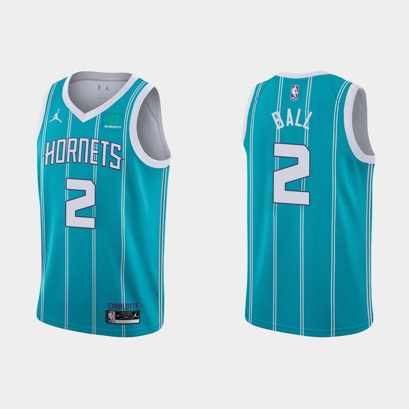 Баскетбольная Джерси NBA Charlotte Hornets 21-22 №2 LaMelo Ball "Turquoise" фото № 2
