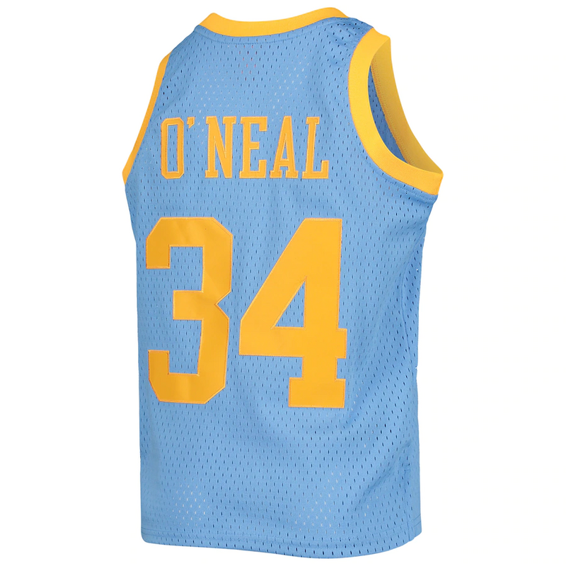 Баскетбольная Джерси Nike Los Angeles Lakers №34 Shaquille Oneal "Blue" фото № 2