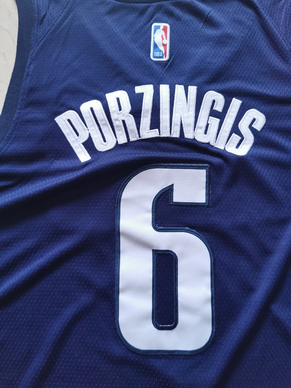 Баскетбольная Джерси Nike X NBA Dallas Mavericks 19-20 №6 Kristaps Porzingis "Blue" фото № 4