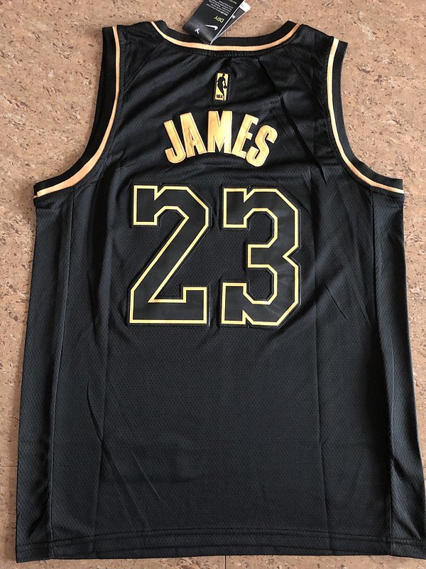 Баскетбольная Джерси Nike X NBA Los Angeles Lakers №23 LeBron James "Black" фото № 2