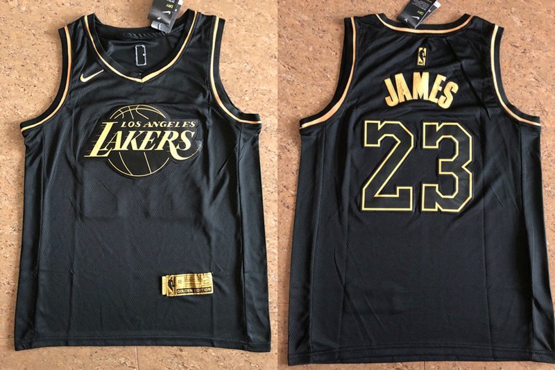 Баскетбольная Джерси Nike X NBA Los Angeles Lakers №23 LeBron James "Black" фото № 3