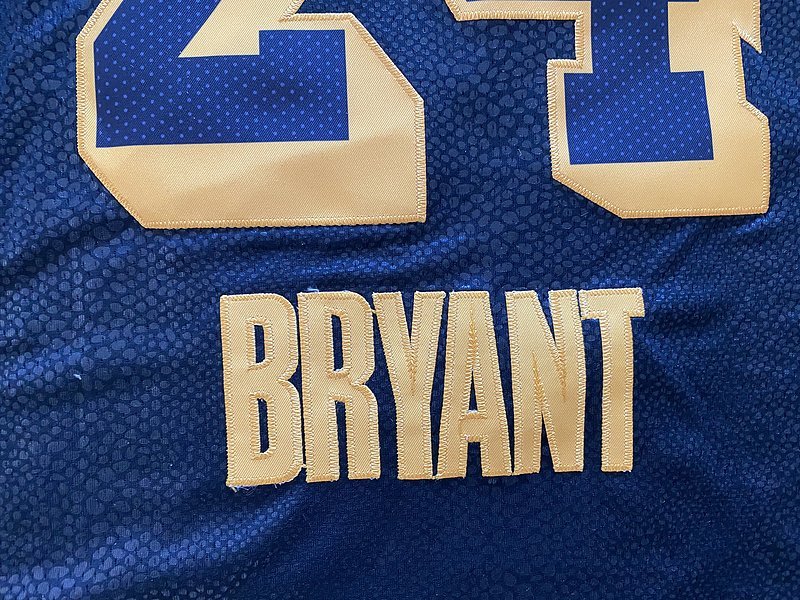 Баскетбольная Джерси Nike X NBA Los Angeles Lakers №24 Kobe Bryant "Blue/Black" фото № 2