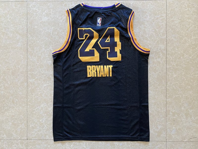 Баскетбольная Джерси Nike X NBA Los Angeles Lakers №24 Kobe Bryant "Blue/Black" фото № 3