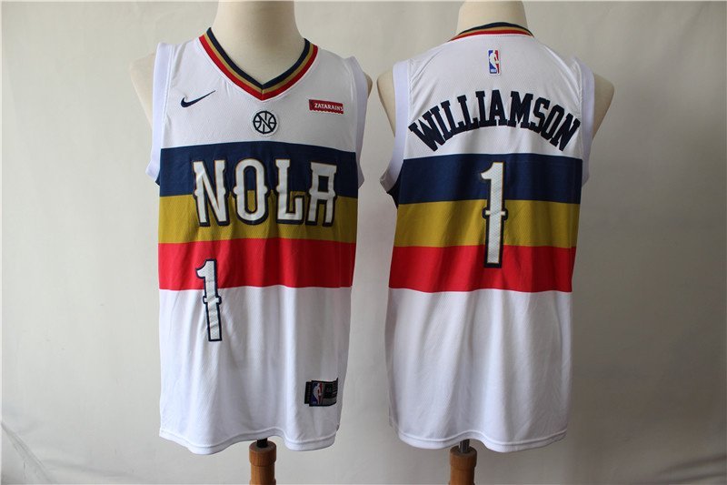 Баскетбольная Джерси Nike New Orleans Pelicans №1 Zion Williamson "White" фото № 2