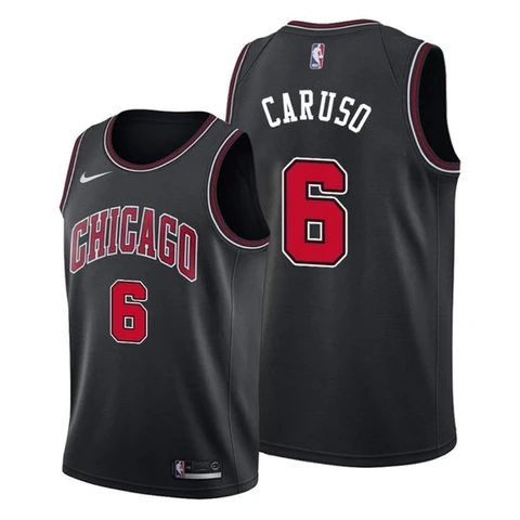 Баскетбольная Джерси Nike Chicago Bulls 21-22 №6 Alex Caruso "Black" фото № 2
