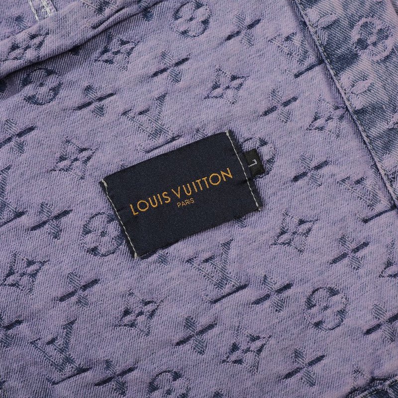 Джинсовая Куртка Louis Vuitton Grunge Style "Lilac/Blue" фото № 3