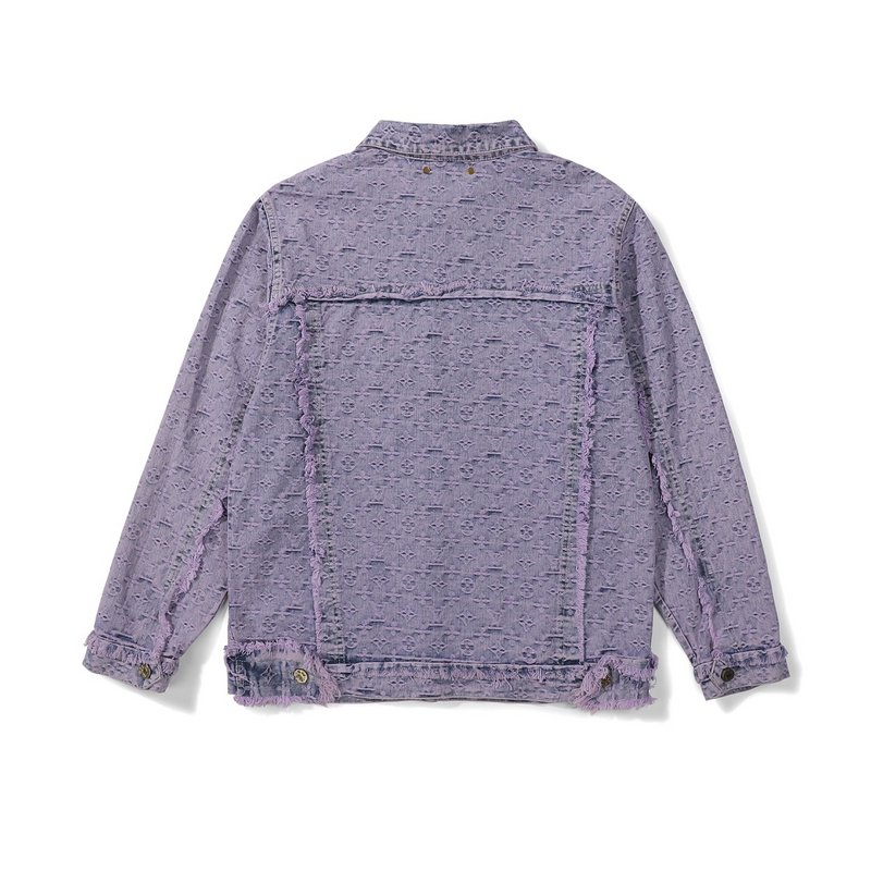 Джинсовая Куртка Louis Vuitton Grunge Style "Lilac/Blue" фото № 5