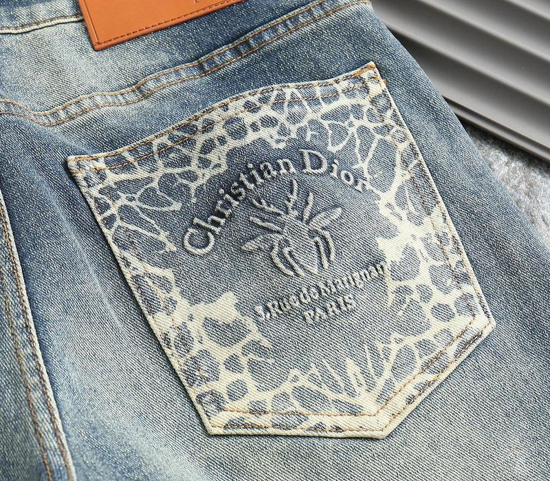 Джинсы Christian Dior Brown Backside Stripe Dior "Blue" фото № 3