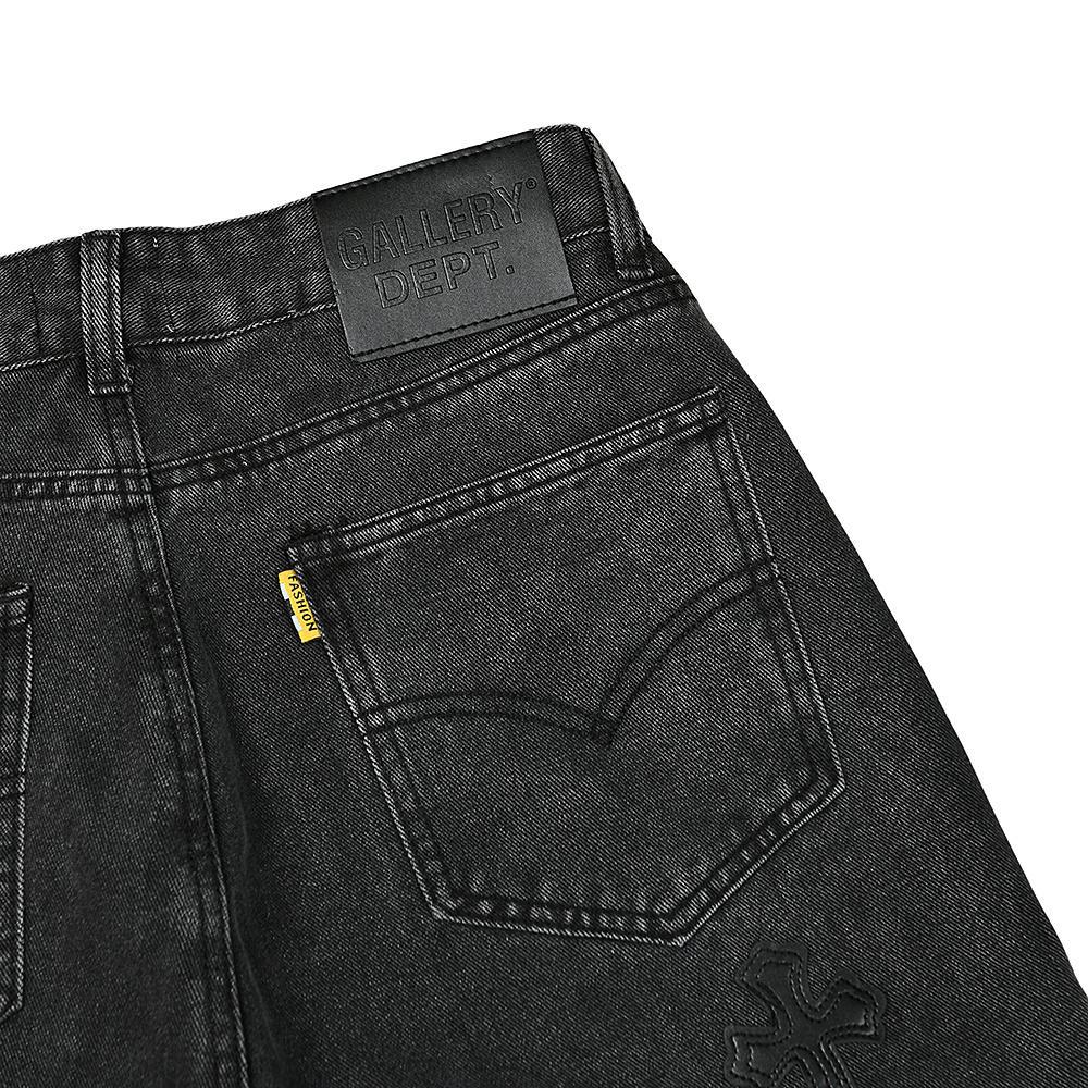 Джинсы Chrome Hearts x Gallery Dept Black Cross "Black" фото № 3