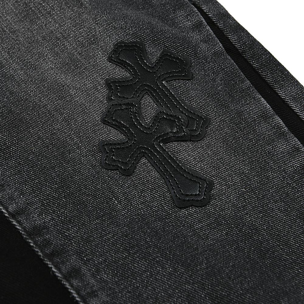 Джинсы Chrome Hearts x Gallery Dept Black Cross "Black" фото № 4