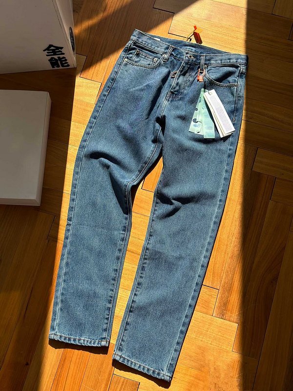 Джинсы Off White Pointers "Blue" фото № 3