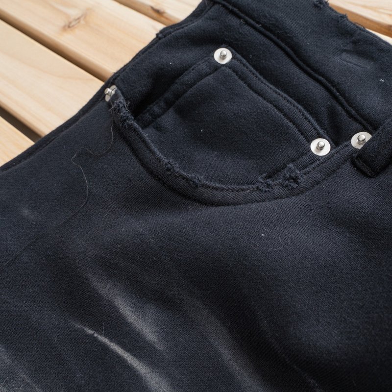 Джинсы Project G/R Scratched Gachins "Black" фото № 3