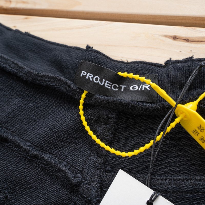 Джинсы Project G/R Scratched Gachins "Black" фото № 4