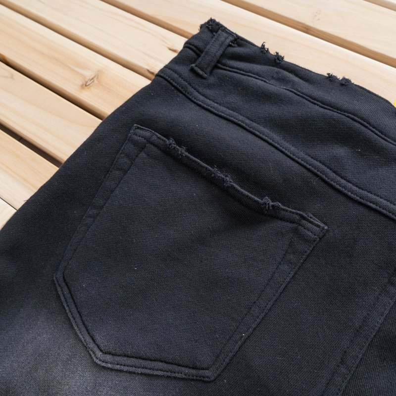 Джинсы Project G/R Scratched Gachins "Black" фото № 9