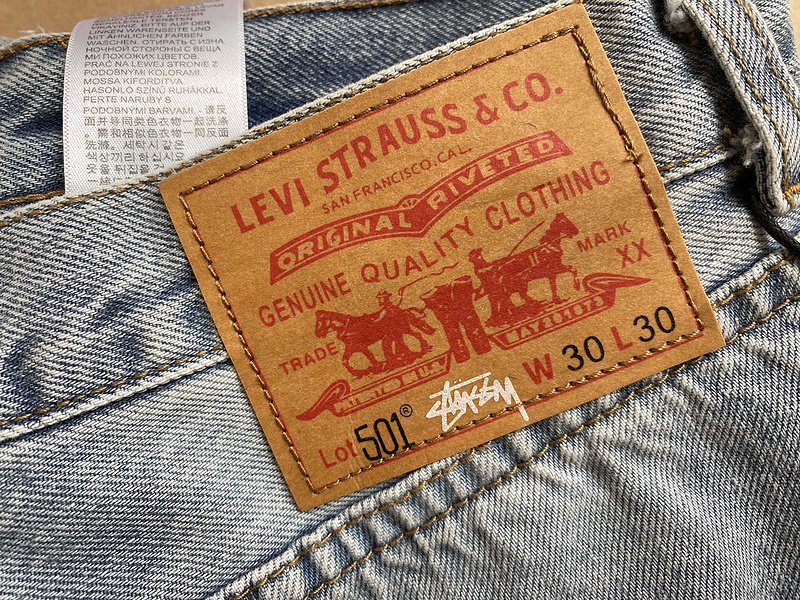 Джинсы Stussy With Stamp "Blue/Gray" фото № 3