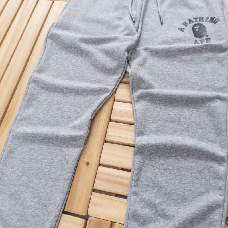 Спортивные Штаны A Bathing Ape Printed Iconic Head "Grey" фото № 3