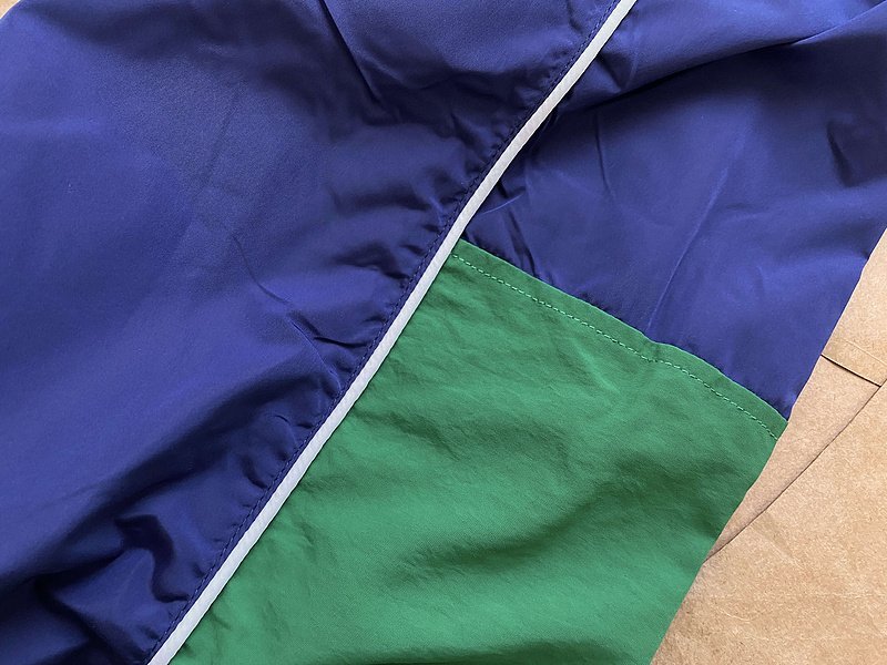 Штаны ADER Error X Maison Kitsune "Blue/Green" фото № 3