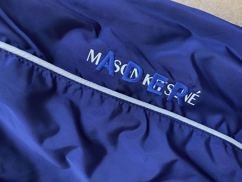 Штаны ADER Error X Maison Kitsune "Blue/Green" фото № 5