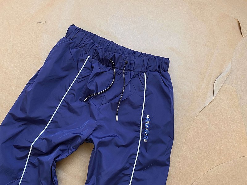 Штаны ADER Error X Maison Kitsune "Blue/Green" фото № 8