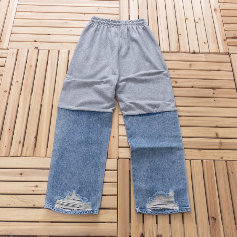 Штаны Balenciaga Patched Color Panels "Grey" фото № 2