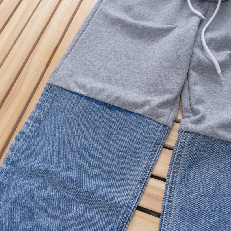 Штаны Balenciaga Patched Color Panels "Grey" фото № 6