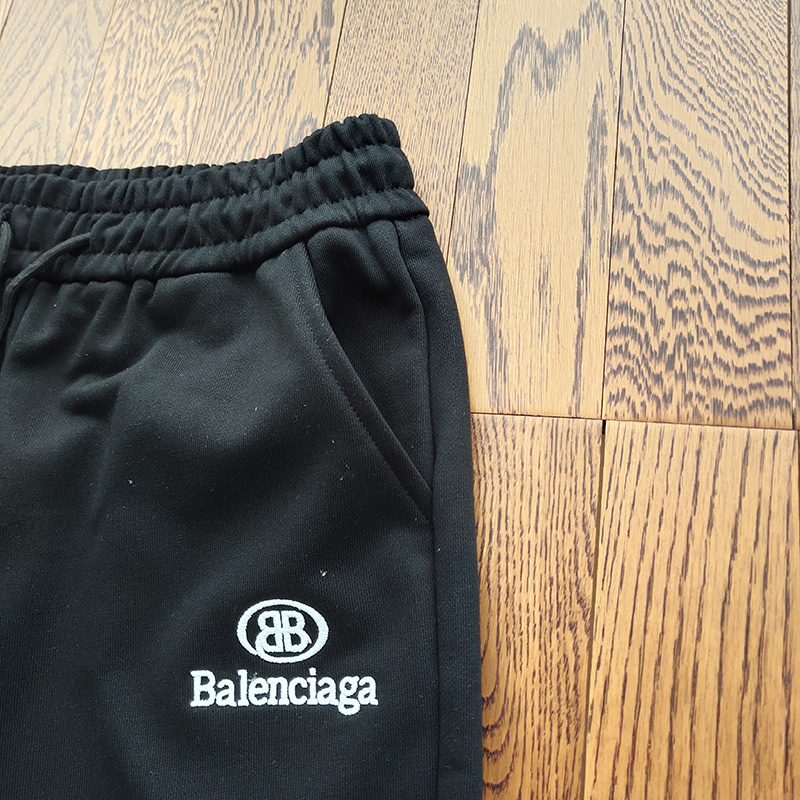 Штаны Balenciaga With Oval Logo "Black" фото № 8
