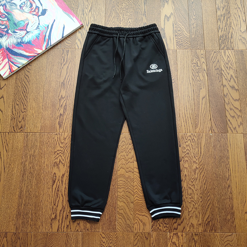 Штаны Balenciaga With Oval Logo "Black" фото № 4