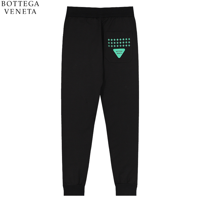 Штаны Bottega Veneta With Logo And Small Diamonds "Black" фото № 8