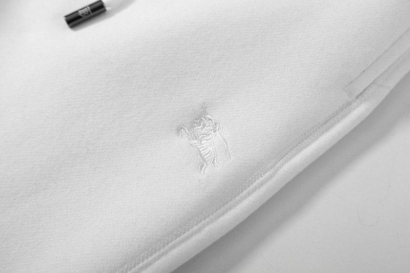 Штаны Burberry With Logo On Fleece "White" фото № 7
