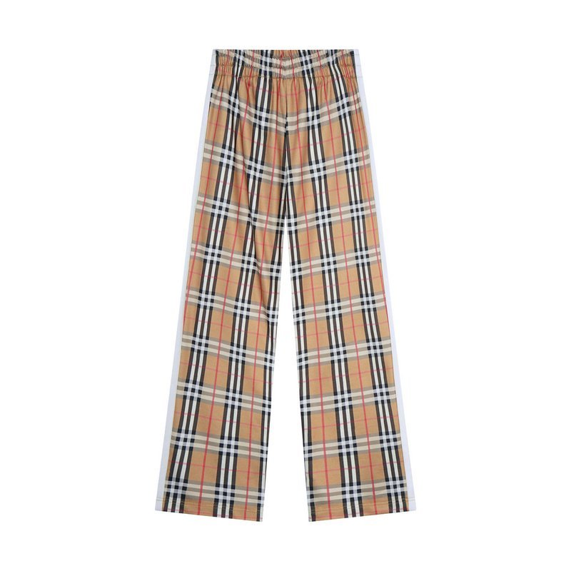 Штаны Burberry Flared Checkered "Brown/White" фото № 7
