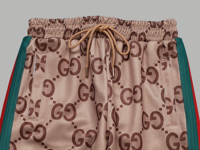 Штаны Gucci With Brand Print "Brown" фото № 5
