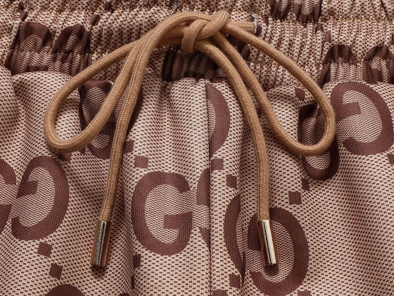 Штаны Gucci With Brand Print "Brown" фото № 6
