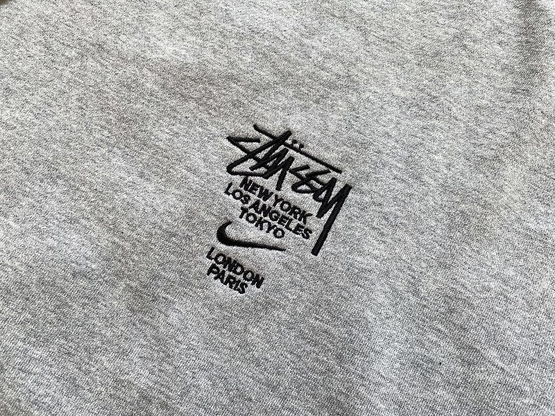Свитшот Nike X Stussy With City Text And Logo "Gray" фото № 7