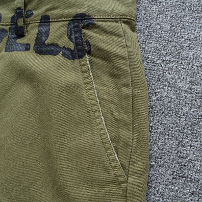 Штаны Palm Angels Scuffed "Khaki" фото № 9