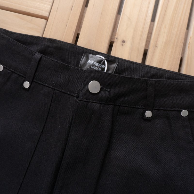 Брюки-карго Represent Large Decorated Pockets "Black" фото № 5