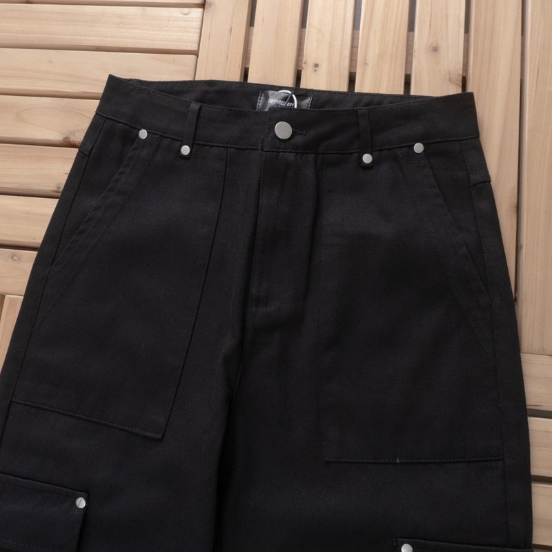 Брюки-карго Represent Large Decorated Pockets "Black" фото № 8