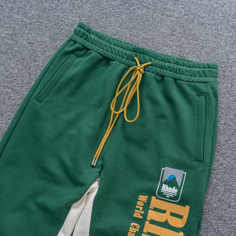 Штаны Rhude World Champions Team "Green" фото № 4