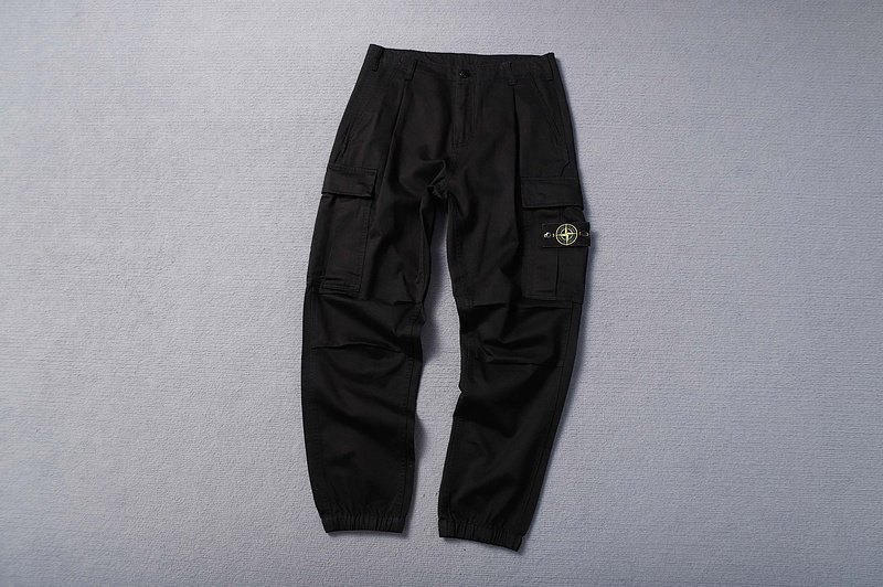 Штаны Stone Island Sweatpants With Compass Patch "Black" фото № 2
