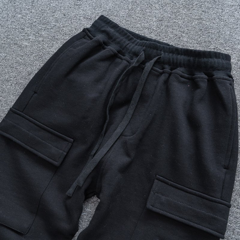 Штаны Stone Island Large Pockets With Logo Brand Style "Black" фото № 7