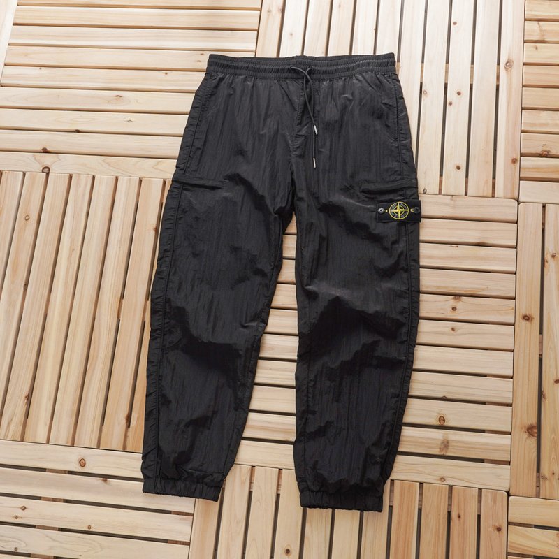 Штаны Stone Island Casual Style With Brand Logo "Black" фото № 2