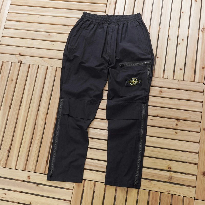 Штаны Stone Island Having Logo Patch "Black" фото № 2