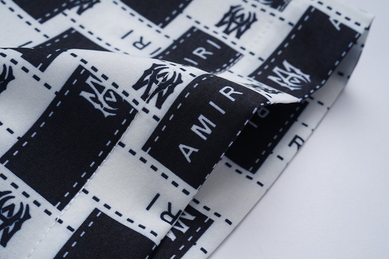 Рубашка Amiri Logo And Inscription In Rectangle "Black" фото № 5