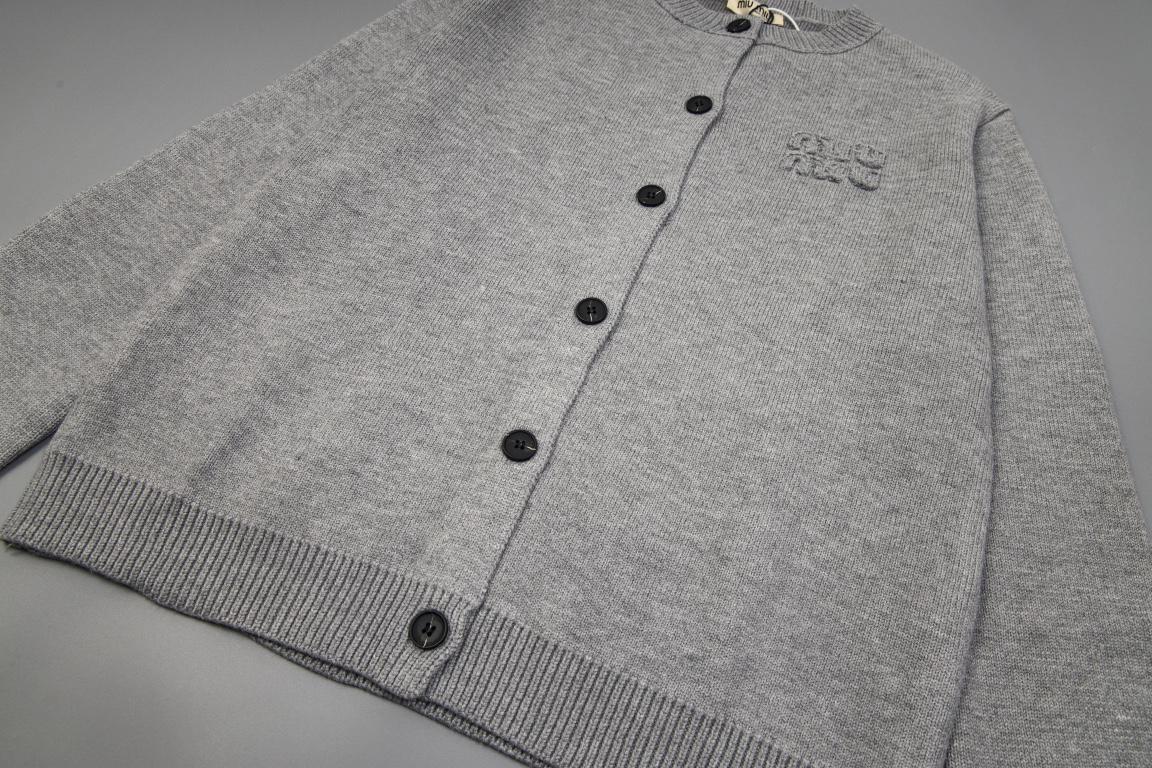 Бомбер Miu Miu Frontside Gray Logo Miu Miu "Gray" фото № 3