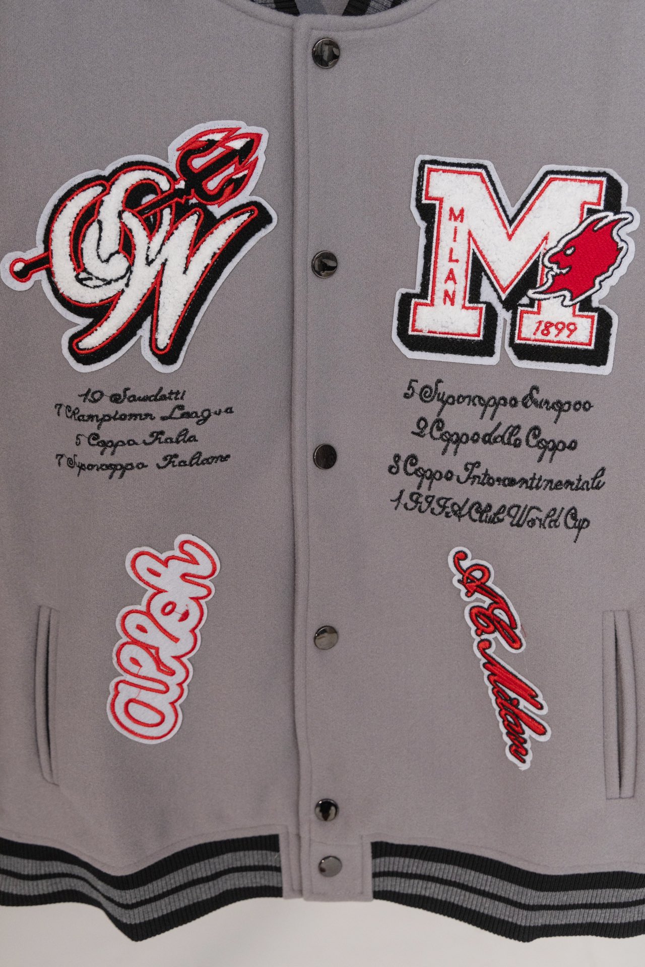 Бомбер Off White Milan Devil "Gray" фото № 6