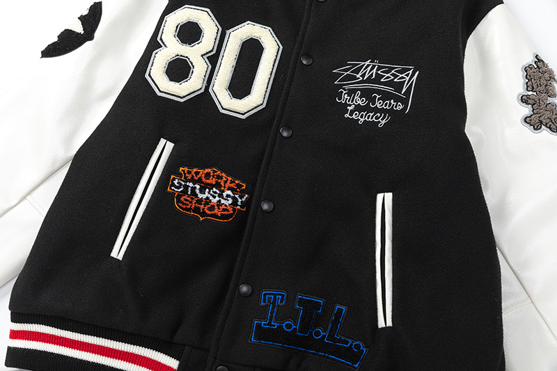 Бомбер Stussy Original Emblems "Black" фото № 4