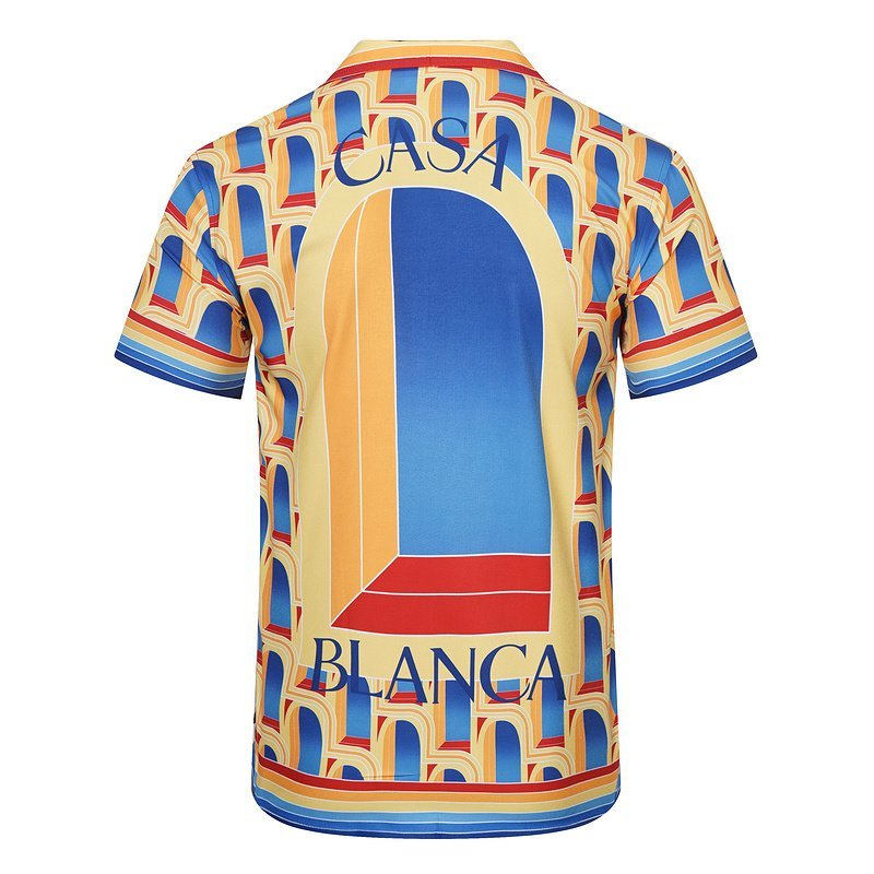 Рубашка Casablanca Repeating Window Print Along "Yellow" фото № 2